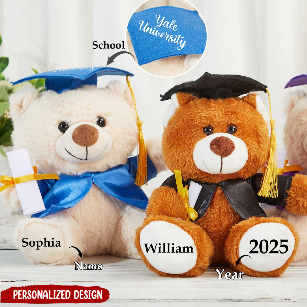 Personalized Graduation Bear 2025,Graduation Teddy Bears - Image 2