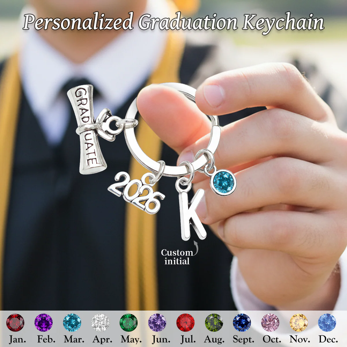 2026 Graduation Keychain - Personalised Gift for Graduates - Image 2