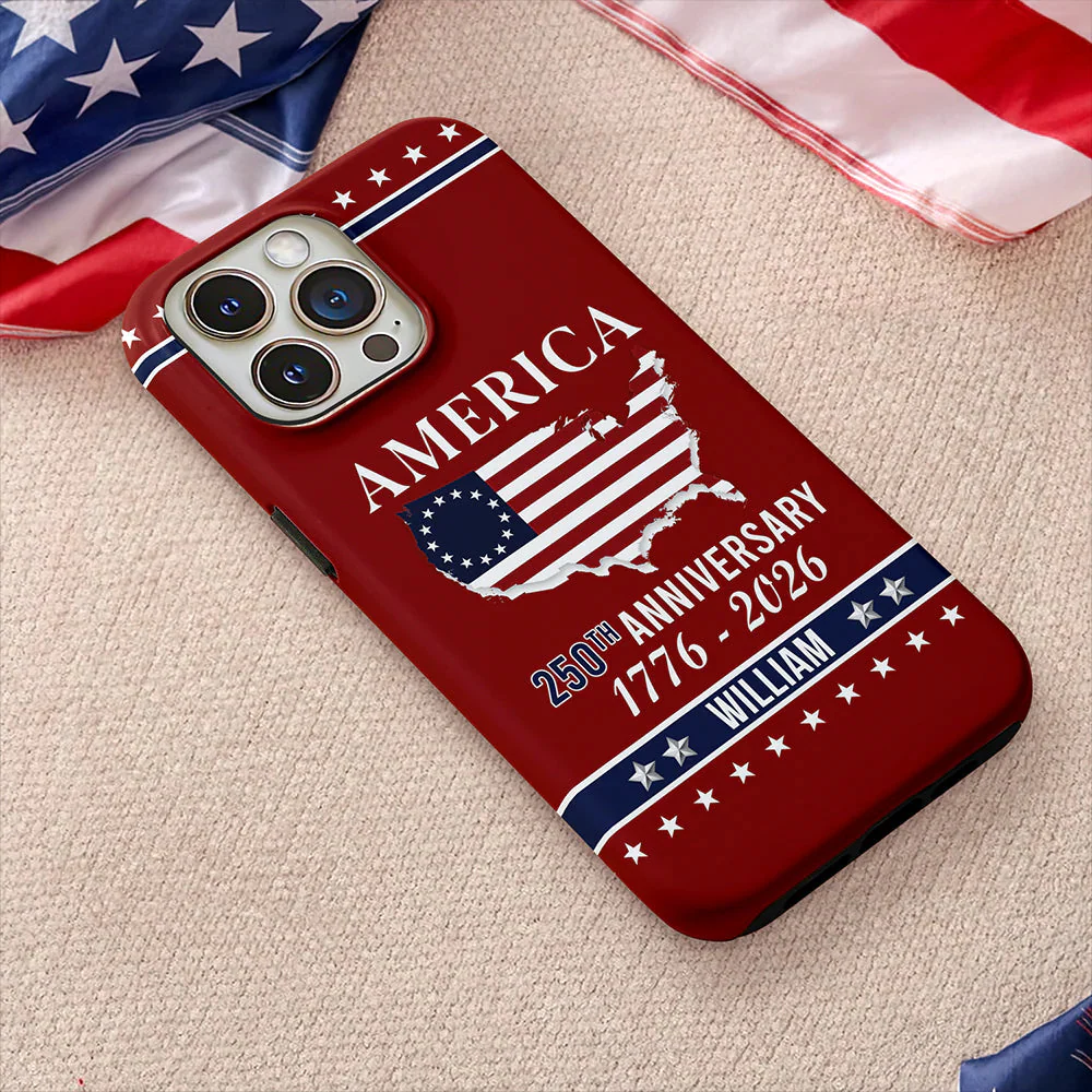 Personalized Name America 250th Anniversary Phone Case - Image 2