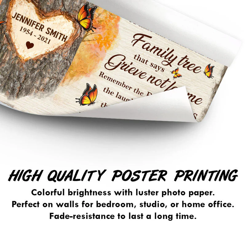 A Limb Has Fallen - Family Memorial Gift - Personalized Poster - Image 3