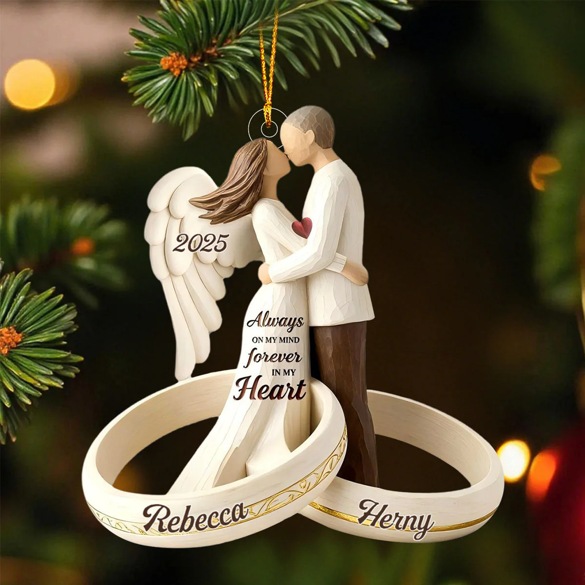Always On My Mind - Personalized Acrylic Ornament - Image 2