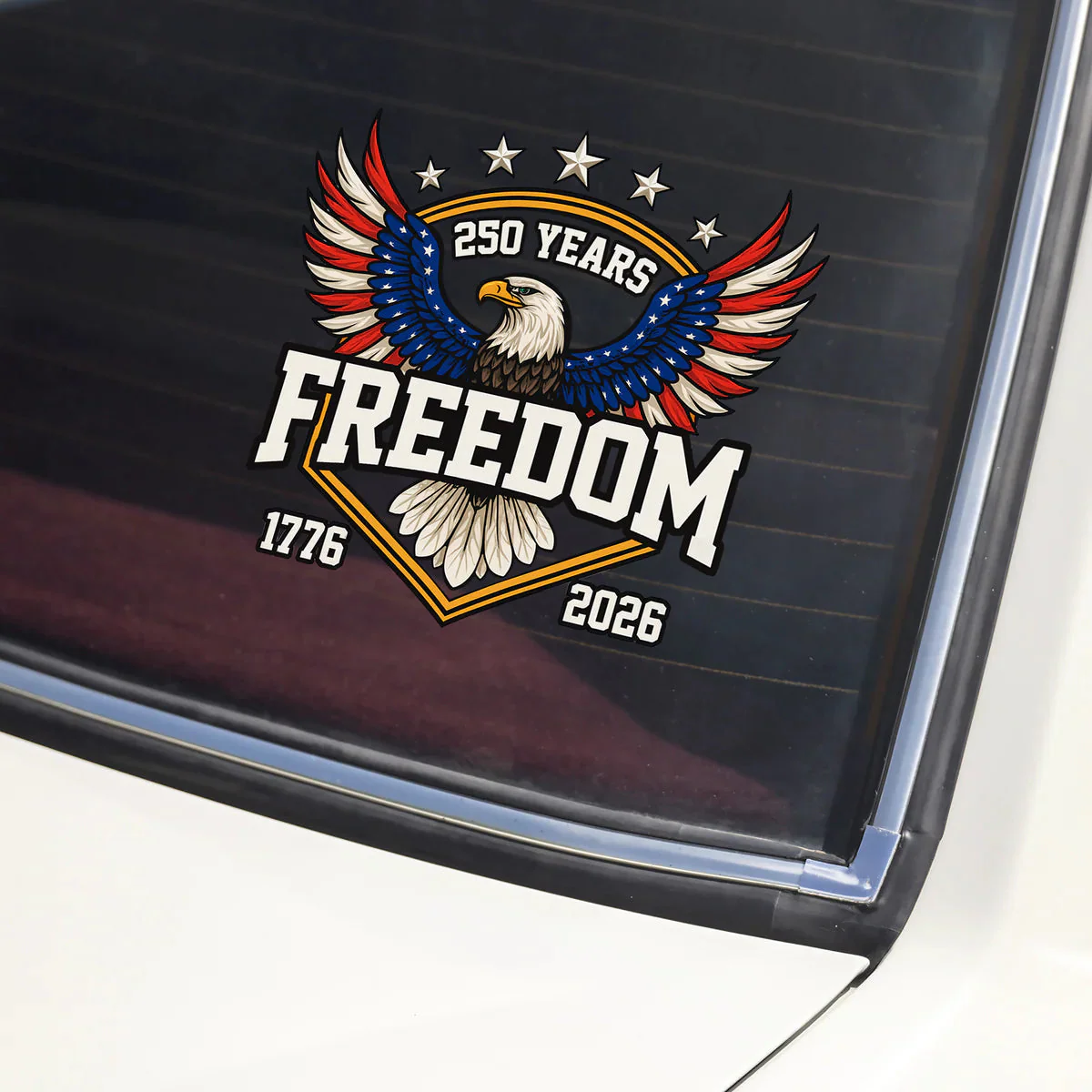 America 250 Years of Freedom 1776–2026 Anniversary Decal Sticker - Image 2