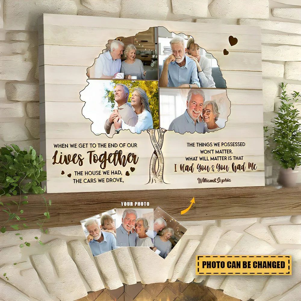 Anniversary Gift For Couple Upload Photo Canvas - Image 2