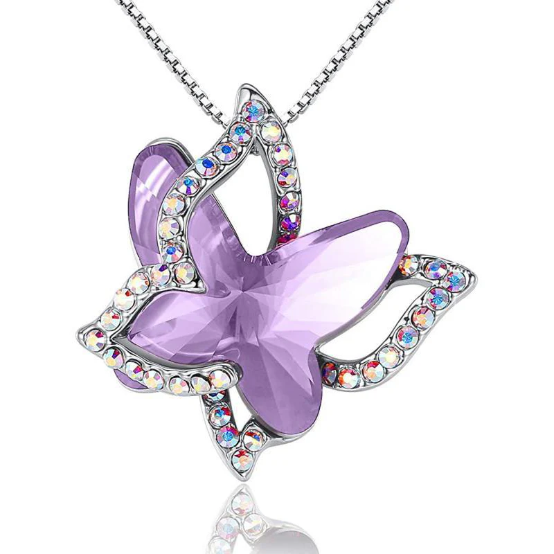 Butterfly Crystal Necklace - Image 3