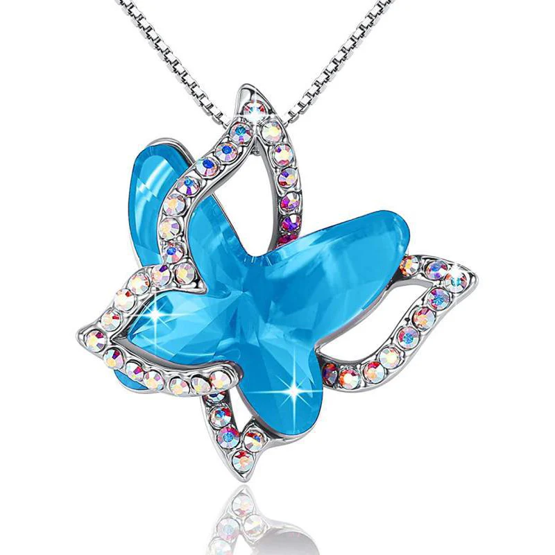 Butterfly Crystal Necklace - Image 4