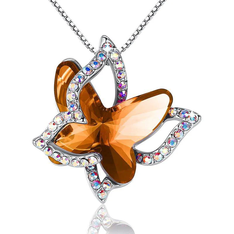 Butterfly Crystal Necklace - Image 6