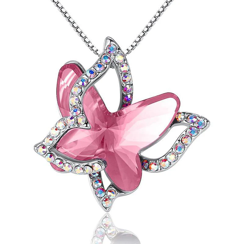Butterfly Crystal Necklace - Image 7