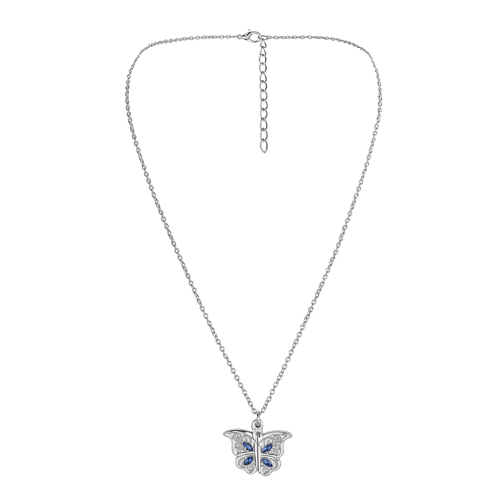 Butterfly Picture Locket Necklace - Image 6