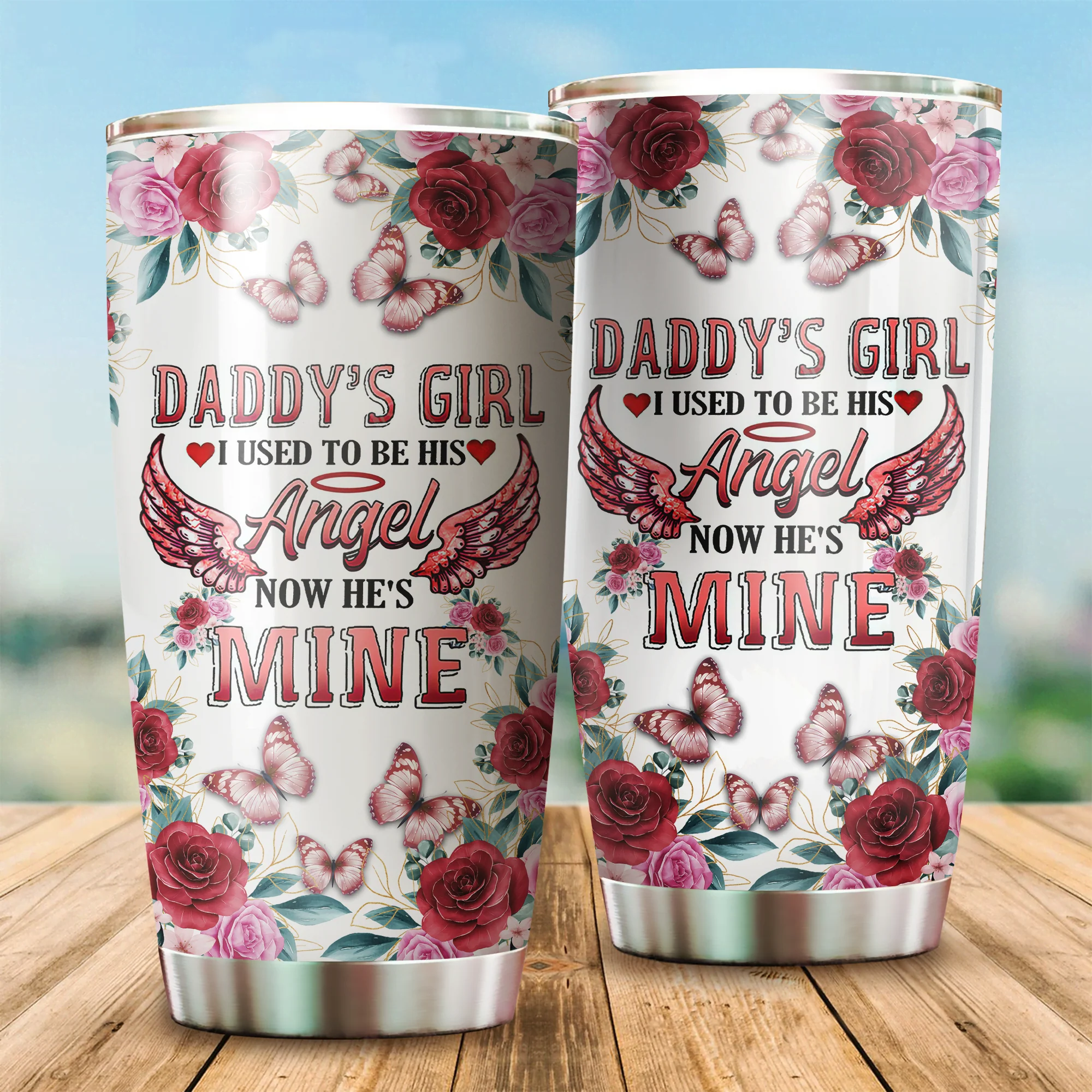 Tmarc Tee Butterfly Steel Stainless Steel Tumbler - Image 2