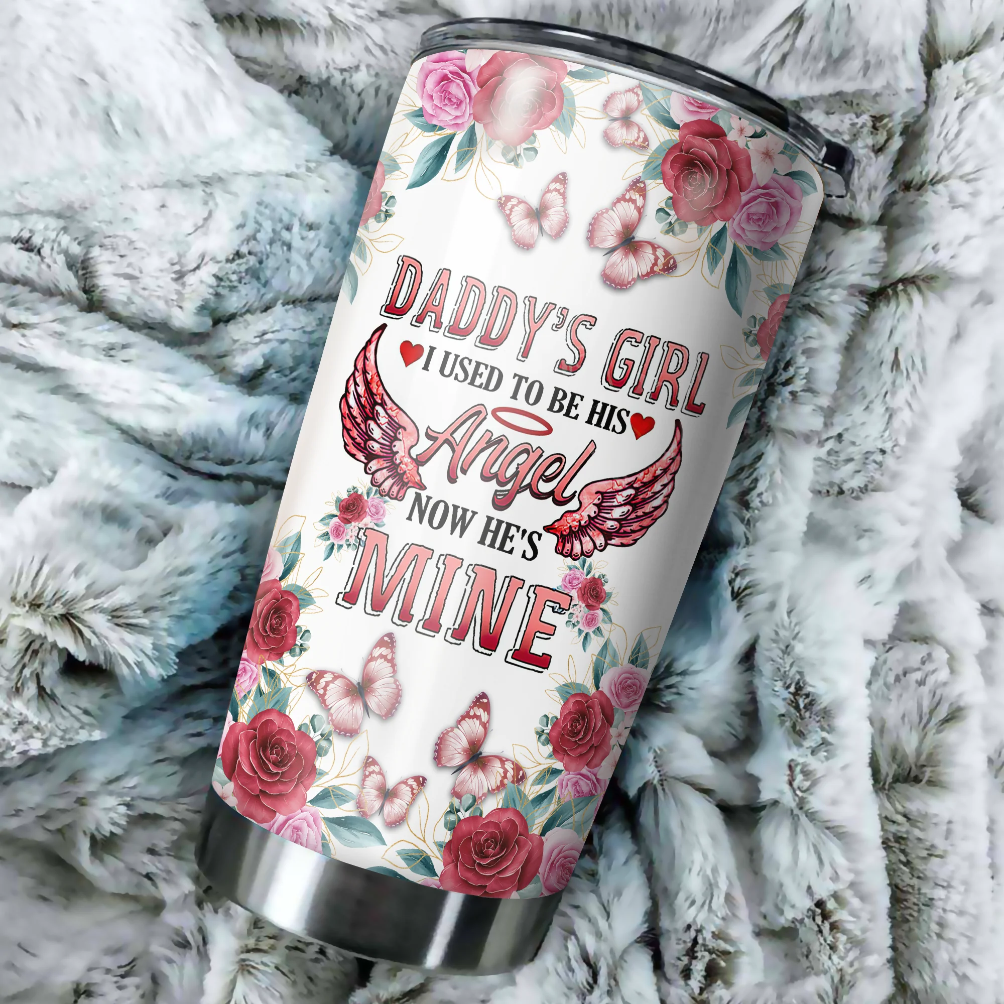 Tmarc Tee Butterfly Steel Stainless Steel Tumbler - Image 4