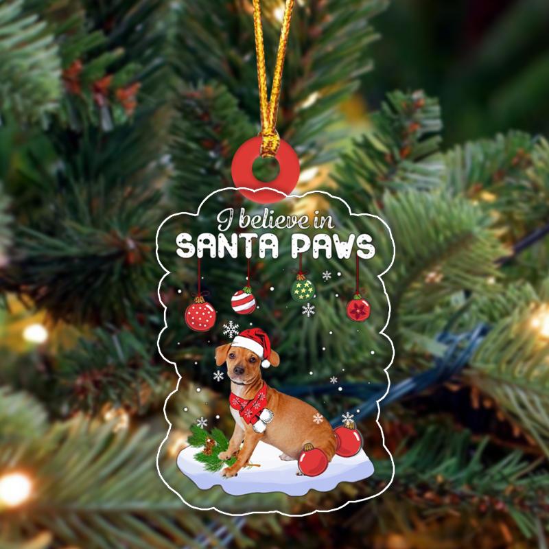 Chiweenie 2 Christmas Ornament