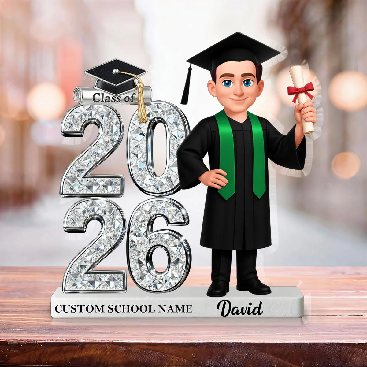 Class Of 2026-Personalized Acrylic Plaque-Graduation Gift For Graduates, Daughter, Son - Image 2