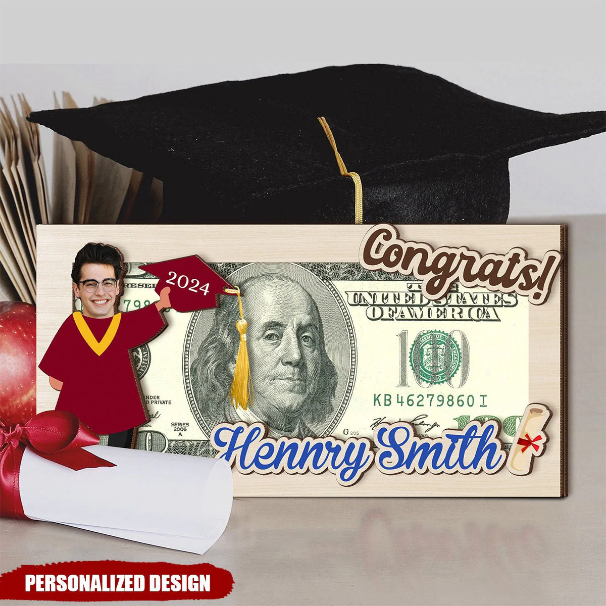 Congraulation On Your Graduation Personalized Money Holder - Image 3