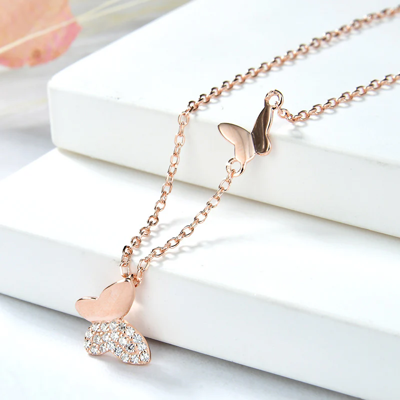 2021 New Style Fashion Butterfly Set Auger Necklace - Image 3