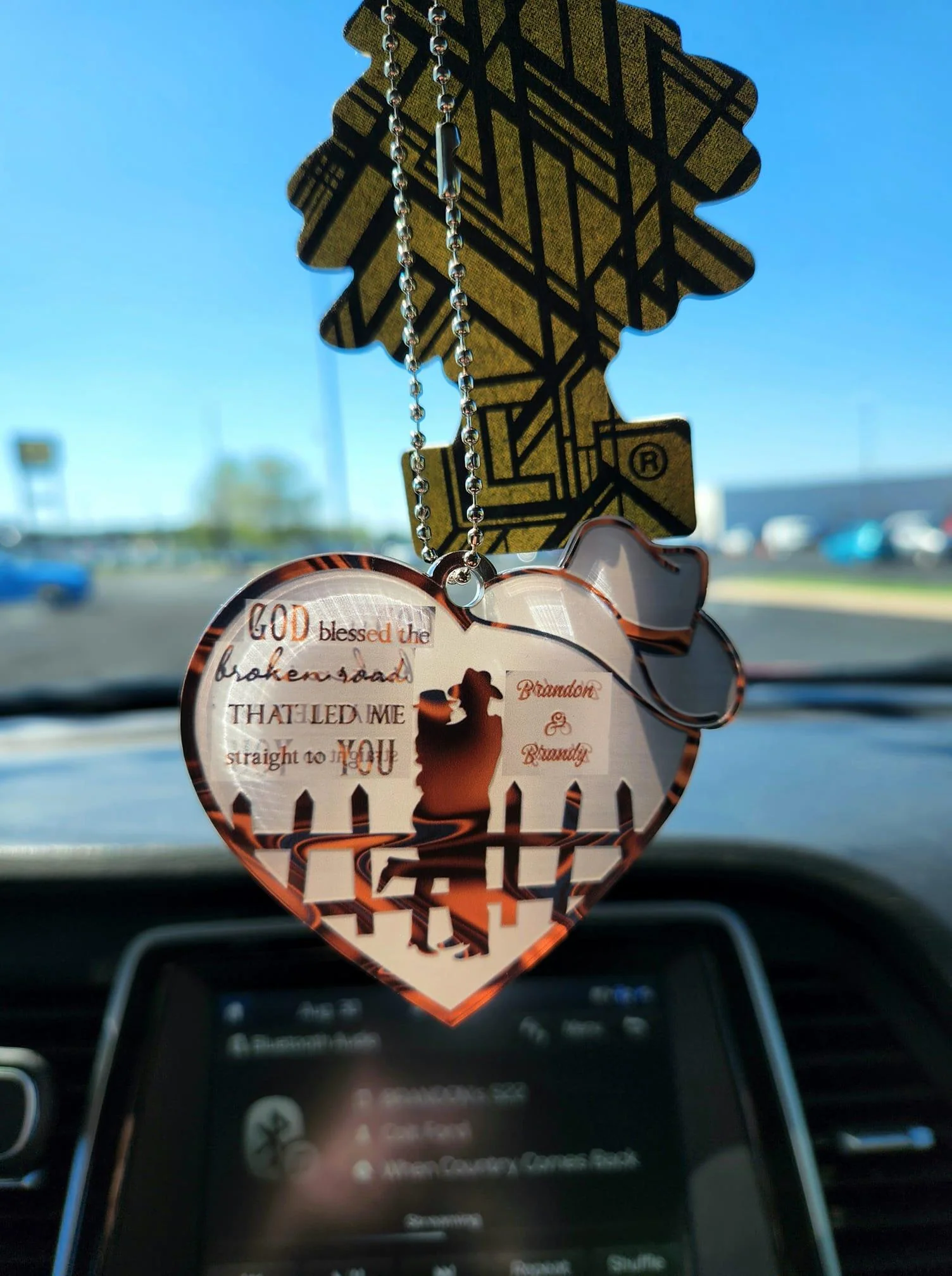 Couple Cowboy And Cowgirl God Blessed Personalized Ornament - Image 3