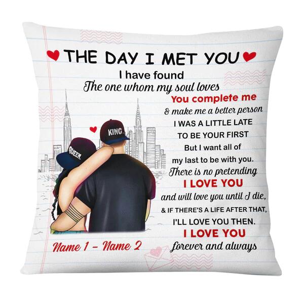 Personalized Couple The Day I Met You Pillowcase - Image 3