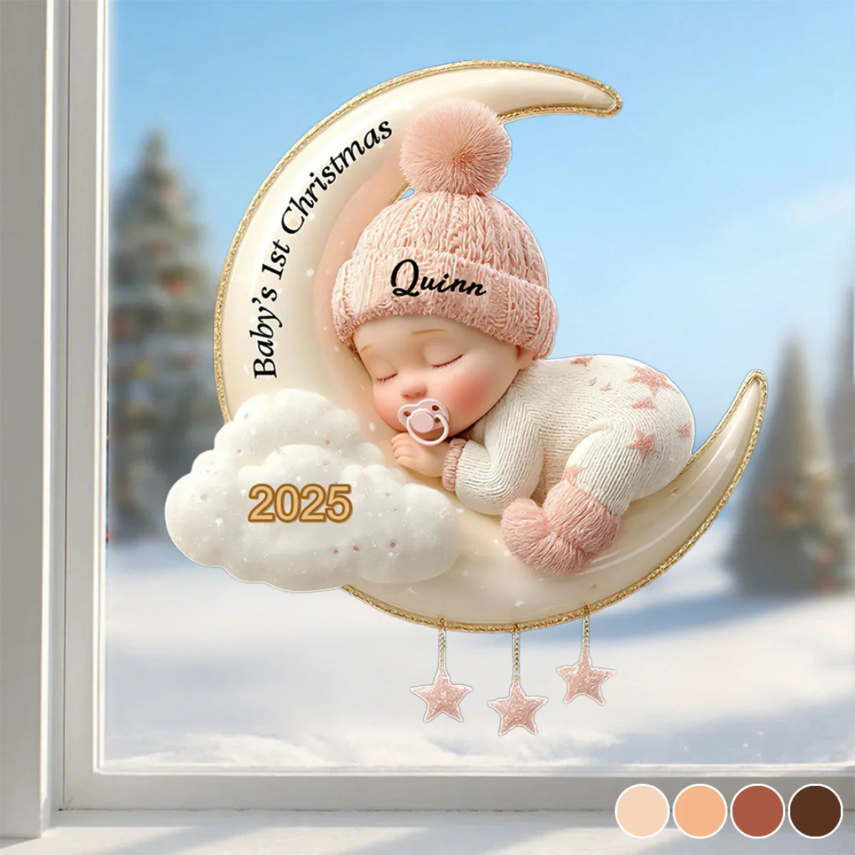 Custom Baby's First Christmas Decal Sticker