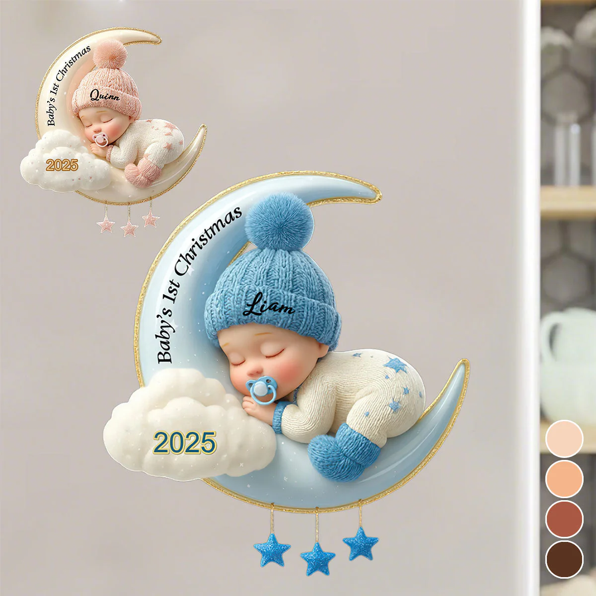 Custom Baby's First Christmas Decal Sticker - Image 2
