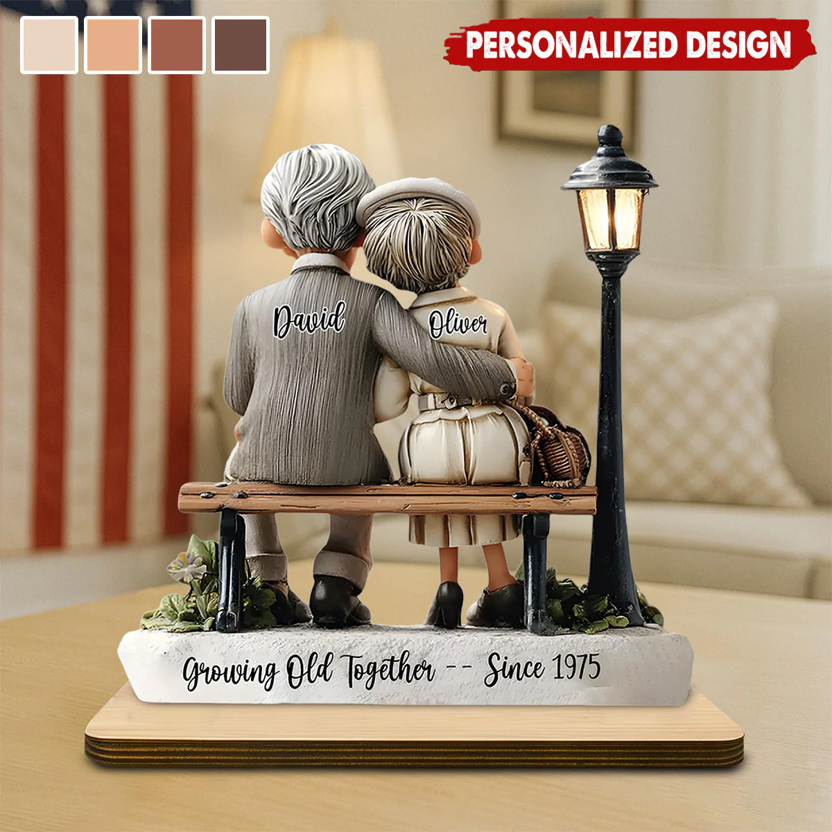 Custom Growing Old Together Plaque, Anniversary Gift - Image 2