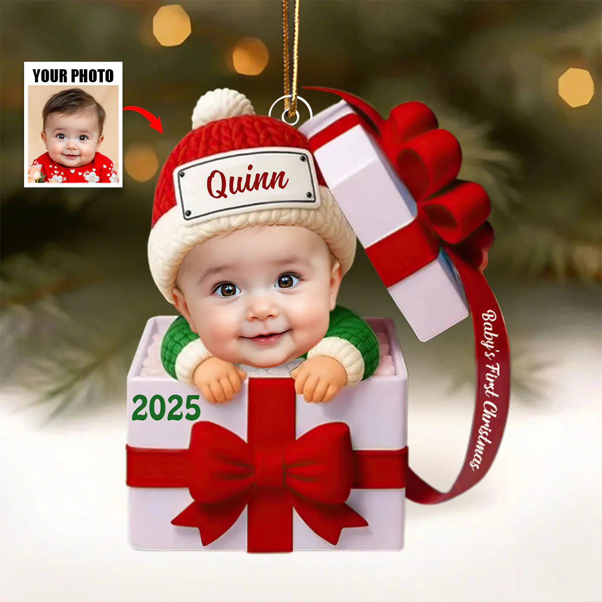 Custom Baby Gift Box , Newborn Ornament Gift - Image 2