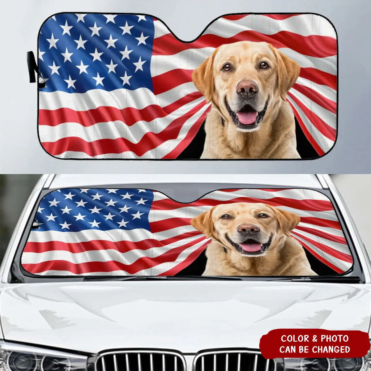 Custom Photo Car Sun Shade -Personalized Gift For Pet Lovers - Image 2