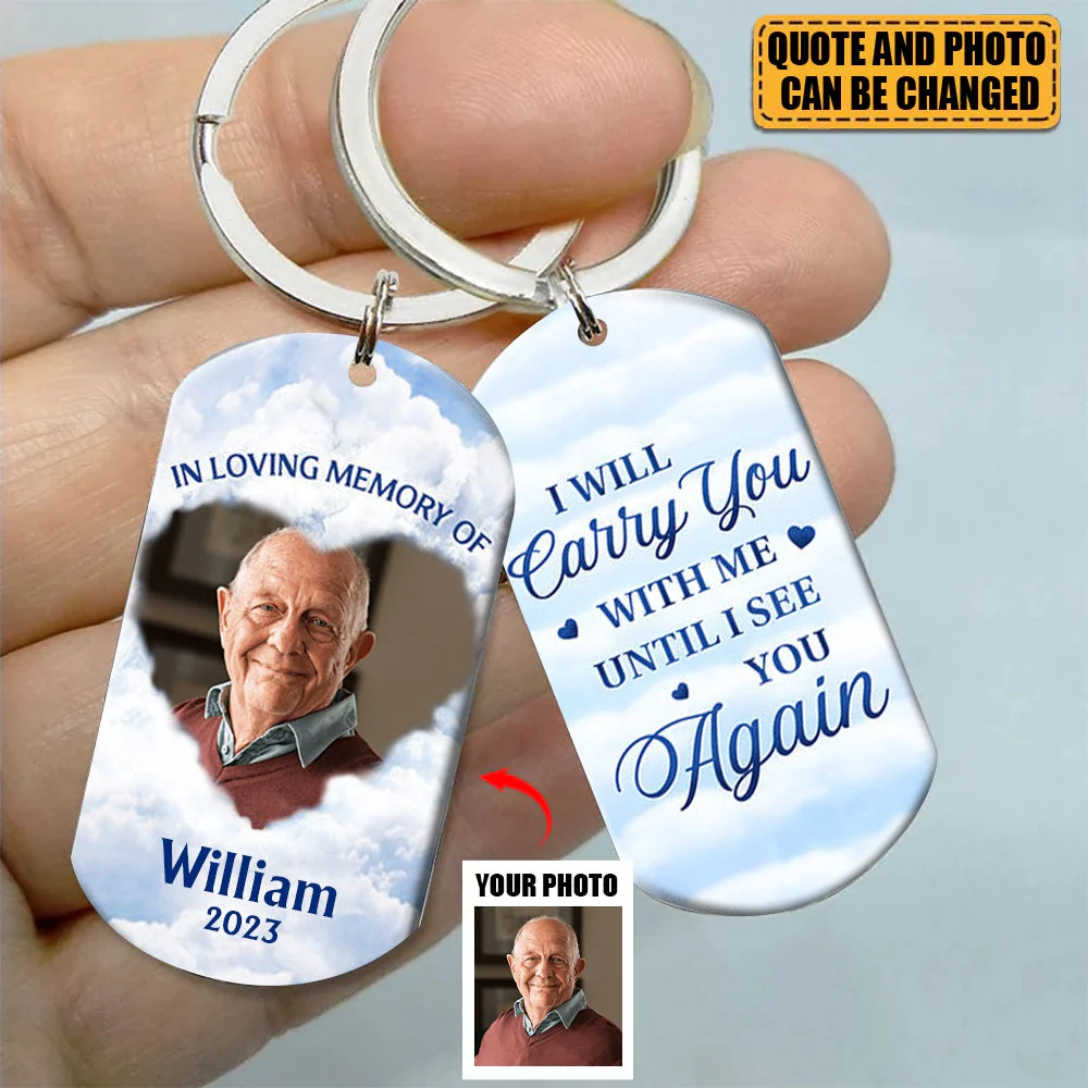Custom Photo You Have A Piece Of My Heart - Memorial Personalized Keychain - Image 2
