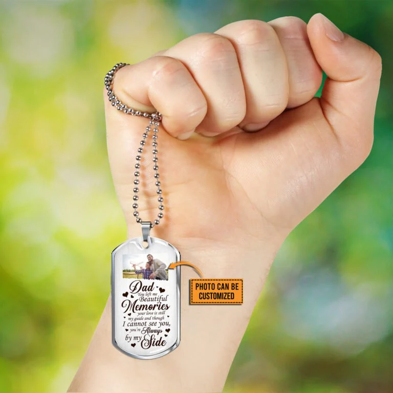 You Left Me Beautiful Memories Personalized Necklace - Image 2