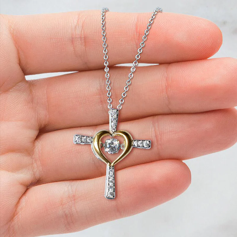 If Ever There Is A Tomorrow - Love Mom -Cross Necklace - Image 4