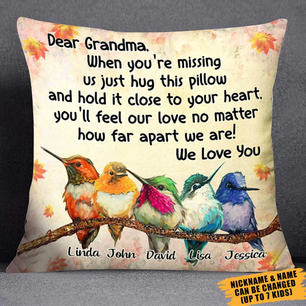 When you're missing us just hug this pillow Personalized Pillowcase - Image 2
