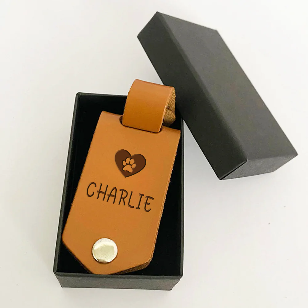 Don't Cry For Me Personalized Leather Keychain - Image 2