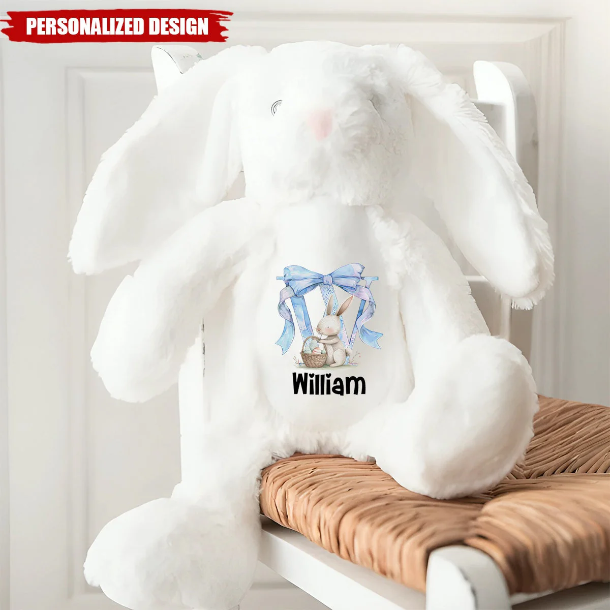 Easter Joy And Blessings From Above-Personalized Easter Bunny Plush Gift - Image 2