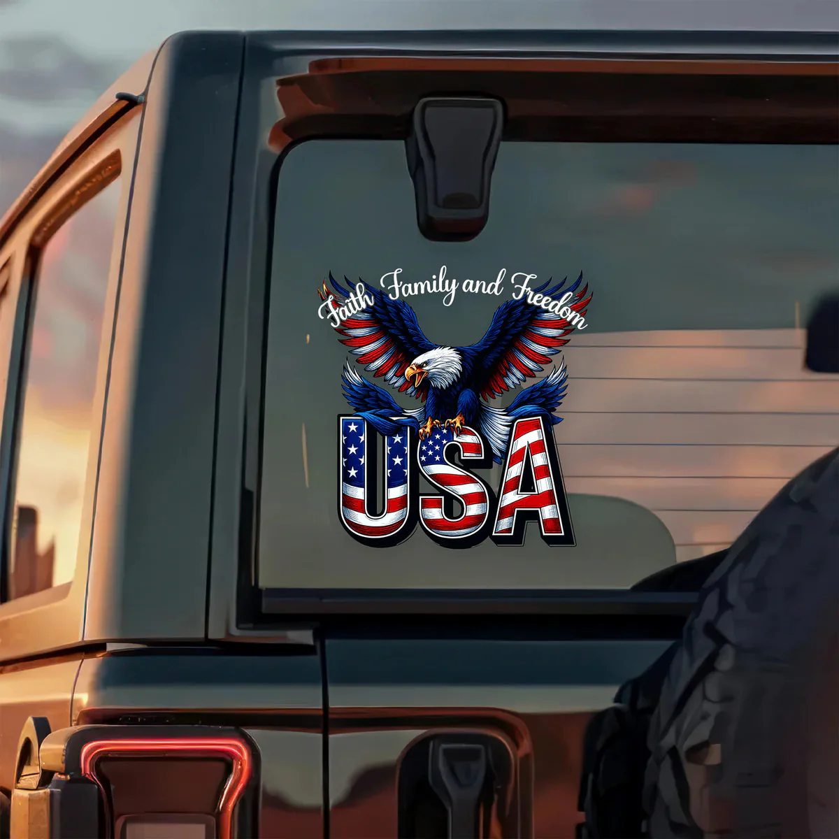 Faith, Family & Freedom America 250 Years Decal Sticker - Image 3