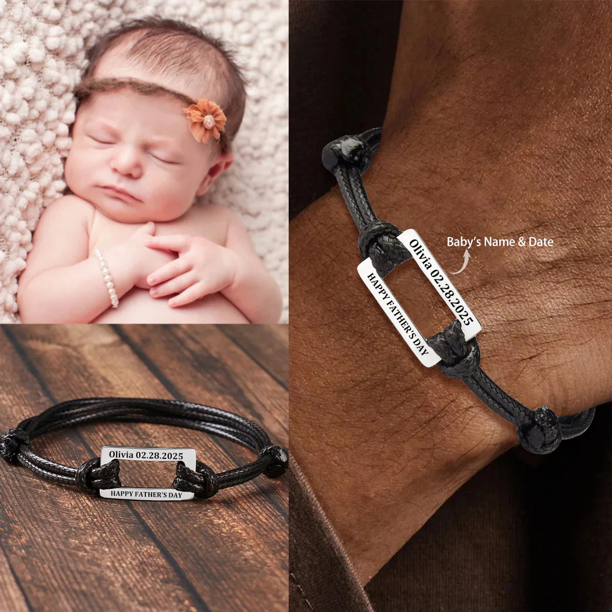 First Time Dad Gift, Bracelet For New Dad - Image 2