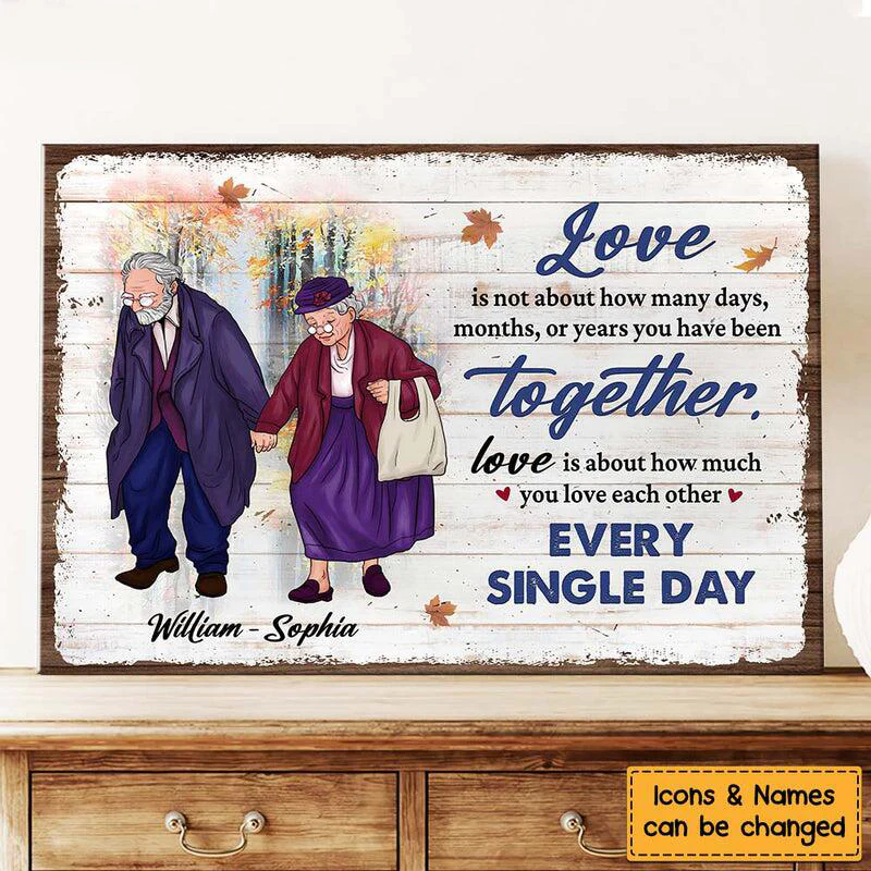 Gift For Couple Love Each Other Every Single Day Canvas - Image 2