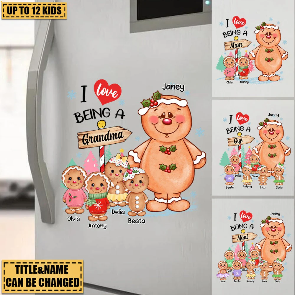 Gift For Grandma Cookies Gingerbreads Personalized Decal Sticker - Image 2