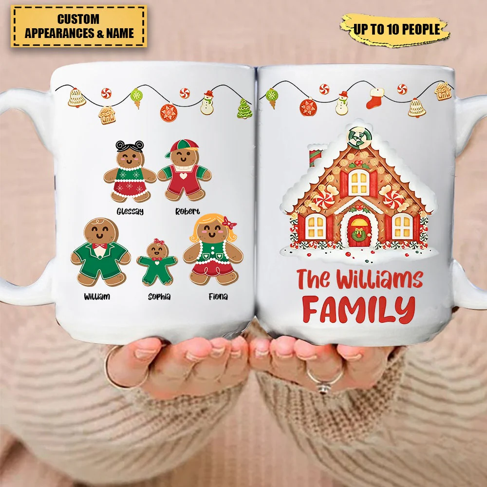 Gingerbread Family Pet - Personalized Christmas Mug - Image 2