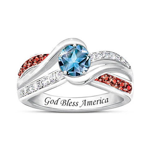 "God Bless America" Ring - Independence Day Gift - Image 3
