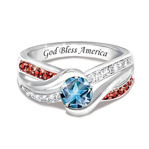"God Bless America" Ring - Independence Day Gift - Image 4