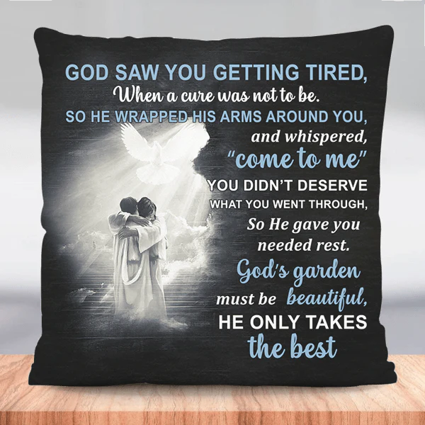God Saw You Getting Tired Personalized Pillow Case - Image 3