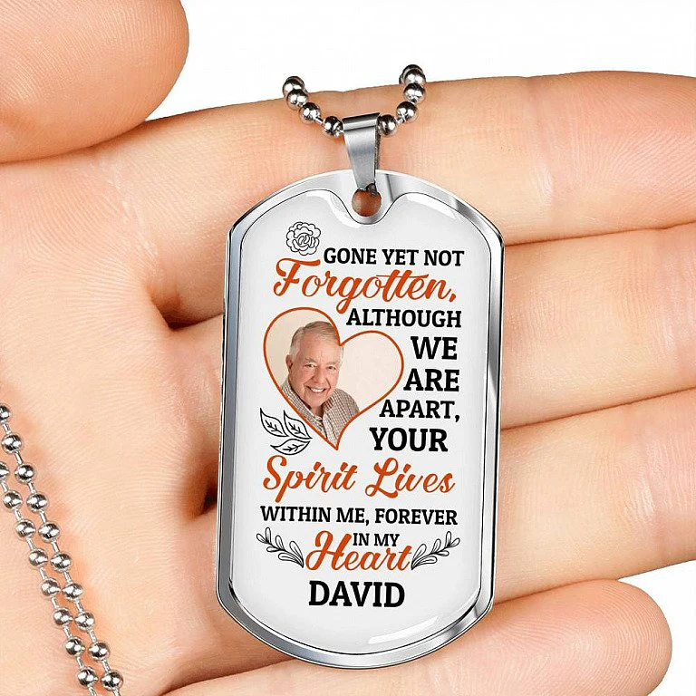 Gone Yet Not Forgotten Personalized Necklace - Image 2
