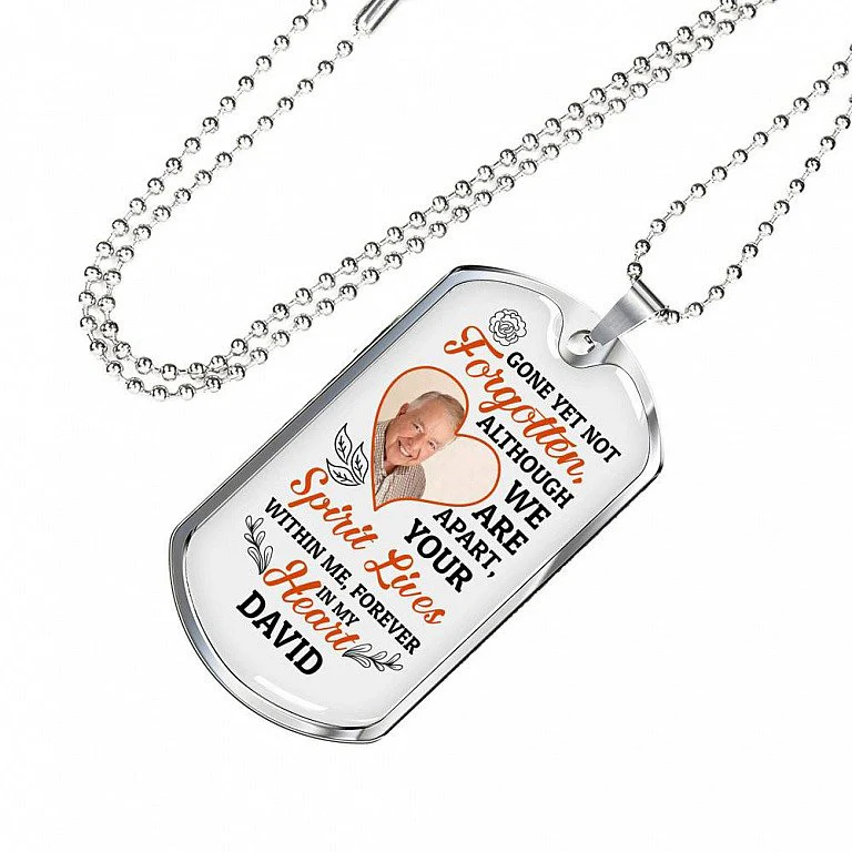 Gone Yet Not Forgotten Personalized Necklace - Image 4
