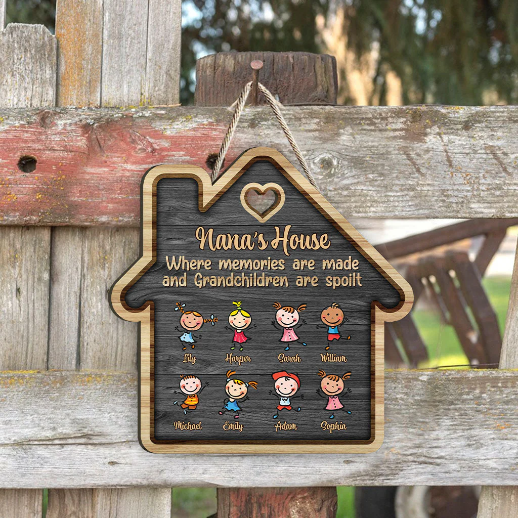Grandma's House - Personalized Mother's Day Grandma Wood Sign - Image 2