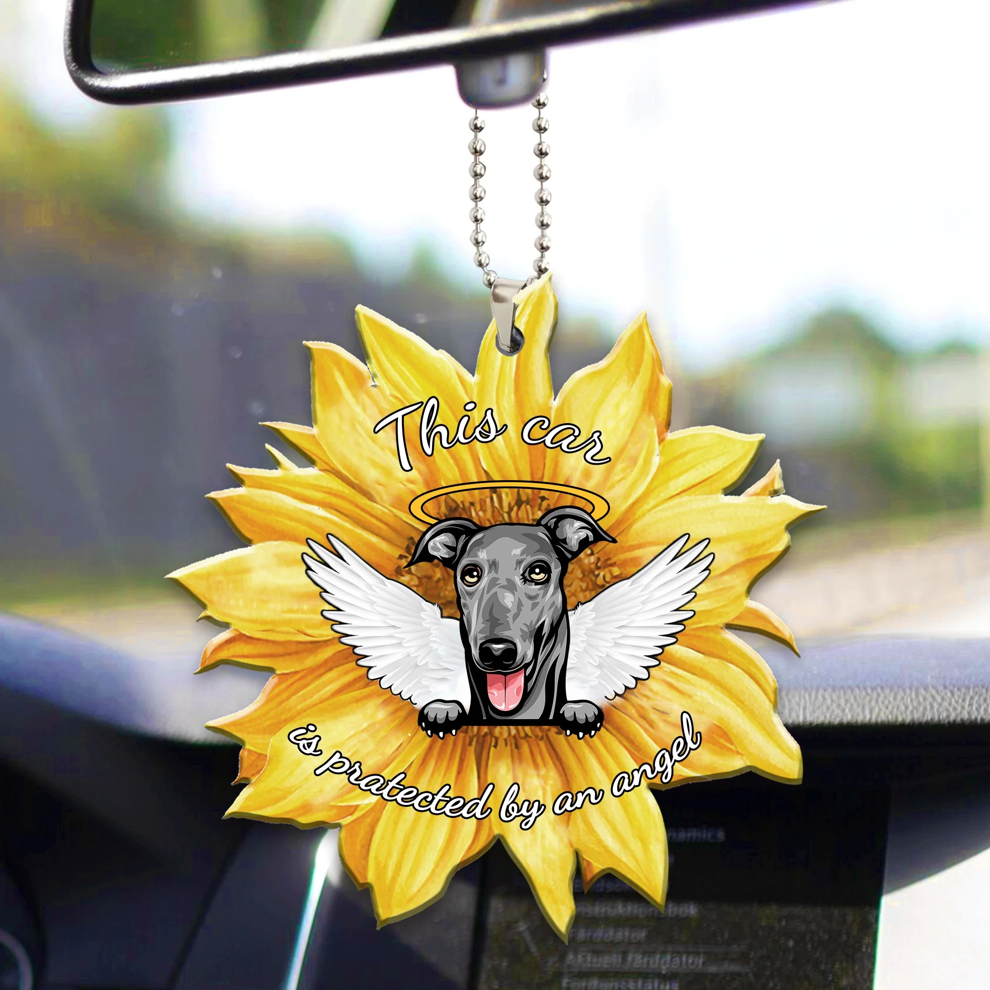Greyhound1 Car ornament