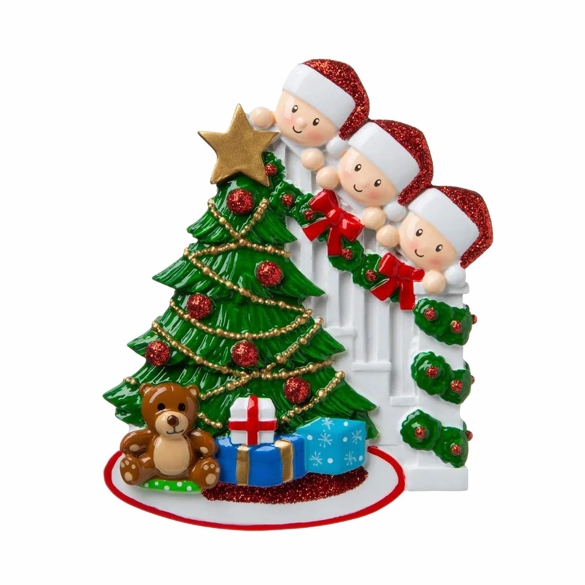 Happy Family Christmas Tree Name Customized Home Orament Gift - Image 5