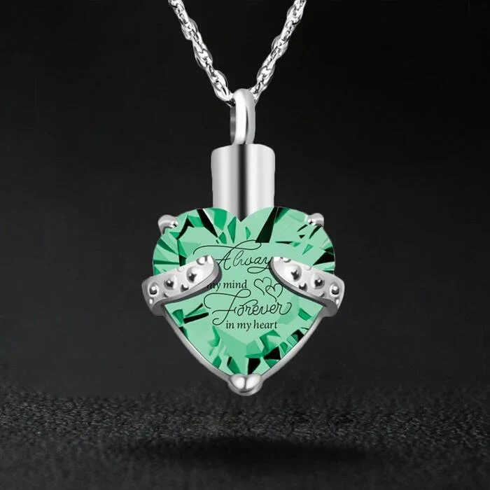 Heart-shaped Cremation Ashes Storage Necklace - Image 6