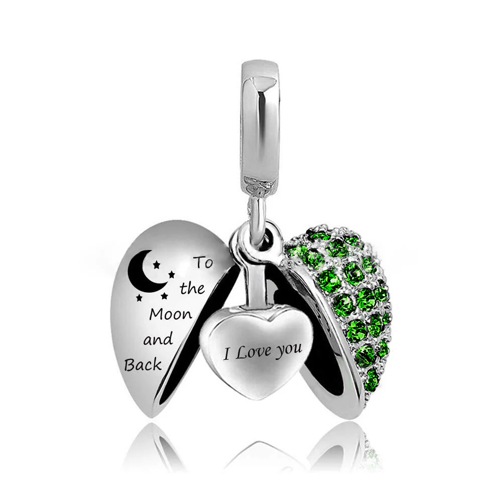 Heart-shaped Cremation Ashes Storage Necklace - Image 6