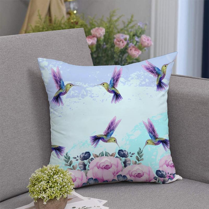 Hummingbird Flying Pillow Case 18*18'' - Image 3