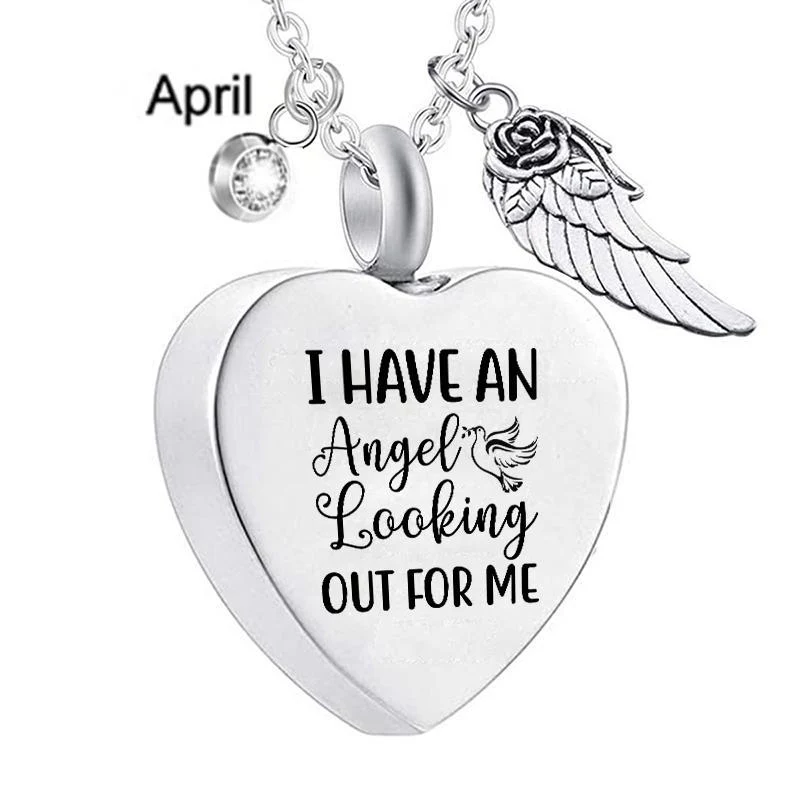 I Have An Angel Heart Urn Necklace - Image 5