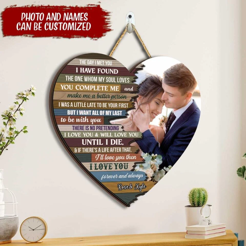 I Love You Forever And Always Personalized Wooden Sign
