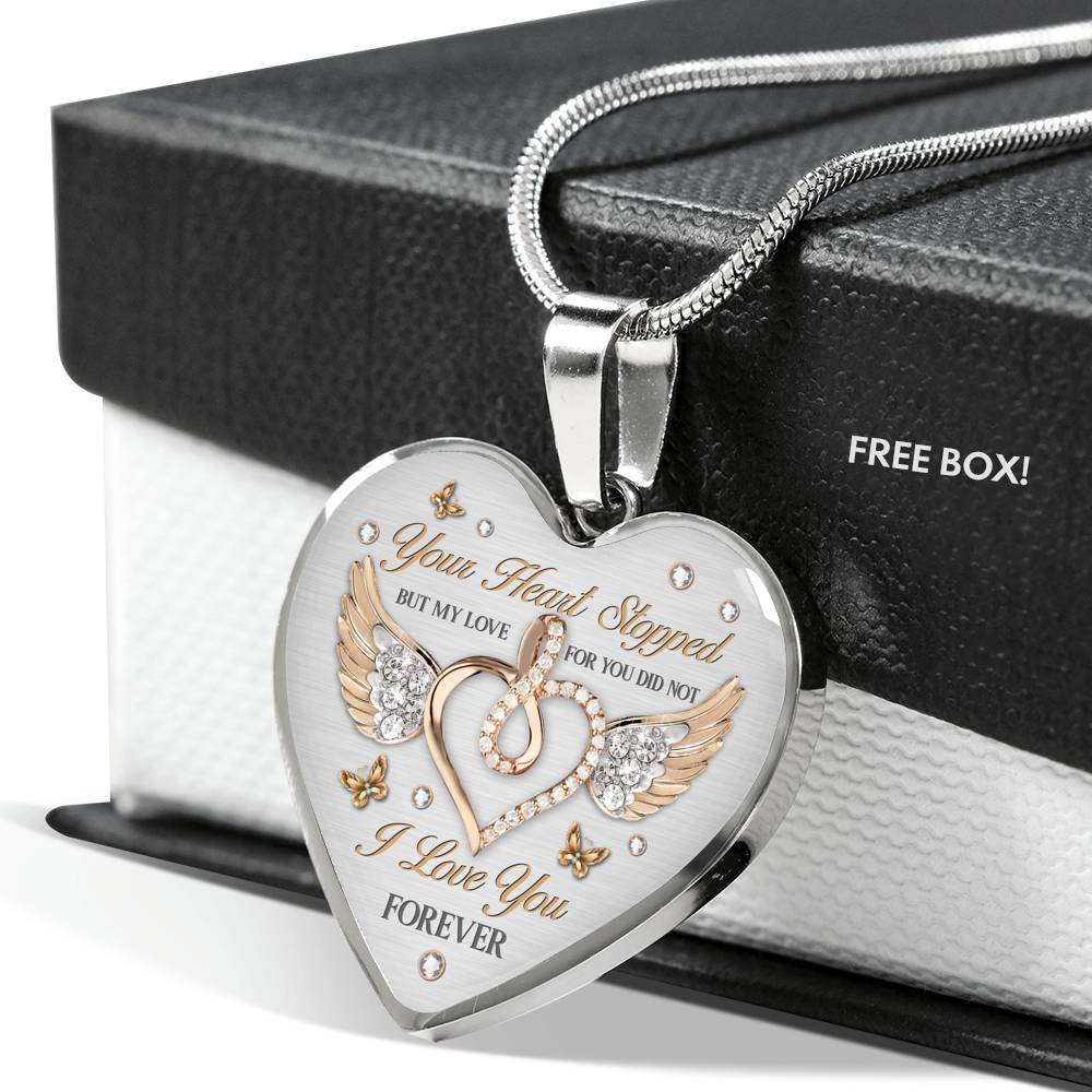 I Love You Forever Heart Memorial Necklace - Image 3